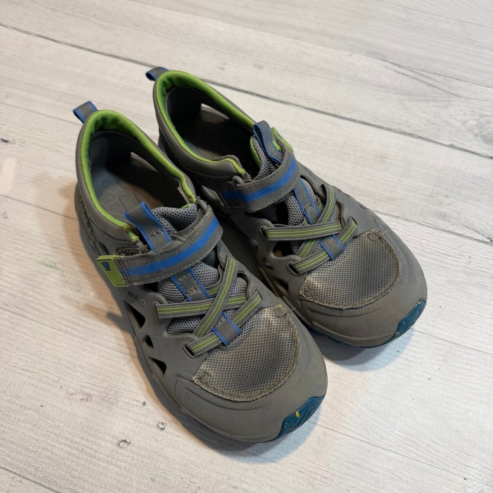 Merrell kids hydro 2.0 waterproof shoe grey blue youth size 2